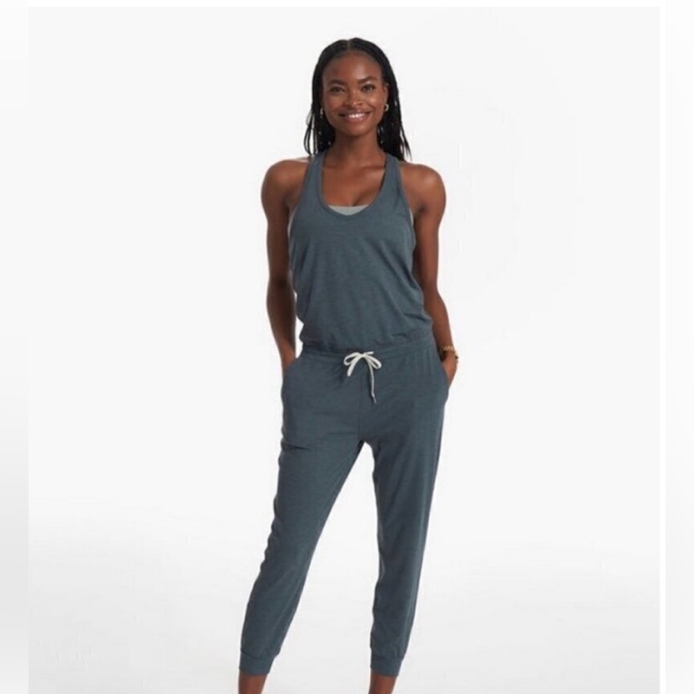 Vuori Women’s Lux Jumpsuit in Stone